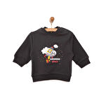 HelloBaby Basic Az Şardonlu Aslan Desenli Sweatshirt Erkek Bebek