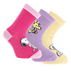 Snooze baby Snoopy 3lü Soket Çorap Kız Bebek