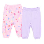 HelloBaby Basic Kız Çiçek Desenli 2li Patiksiz Alt Kız Bebek