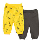 HelloBaby Basic Erkek Dinozor Desenli 2li Patiksiz Alt Erkek Bebek