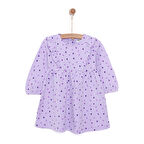 HelloBaby Basic Kız Kalp Desenli Fırfırlı Elbise Kız Bebek
