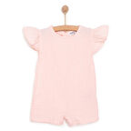 HelloBaby Yenidoğan Kız Müslin Kısa Tulum Kız Bebek