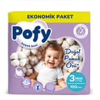 Pofy Midi 3 Numara Bebek Bezi 100 Adet