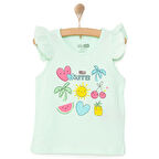 HelloBaby Basic Kız Meyve Baskılı Atlet T-shirt Kız Bebek