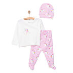 Bebbek Yenidoğan Zıbın-Şapka-Patikli Alt