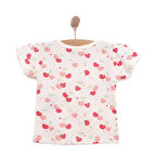 HelloBaby Basic Kız Kiraz Desenli T-Shirt Kız Bebek