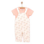 HelloBaby Kız Salopet-Tshirt Kız Bebek