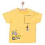 HelloBaby Basic Erkek İş Makinesi Baskılı T-Shirt Erkek Bebek