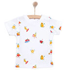 HelloBaby Basic Erkek Meyve Baskılı T-Shirt Erkek Bebek