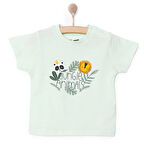 HelloBaby Basic Erkek Orman Hayvanları Baskılı T-Shirt Erkek Bebek