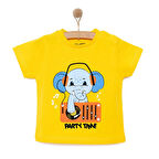 HelloBaby Basic Erkek Parti Fil Baskılı T-Shirt Erkek Bebek