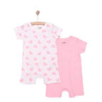 HelloBaby Yenidoğan Kız 2li Kısa Tulum Kız Bebek