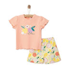 Bebetto Yenidoğan Aloha Tshirt-Şort 2li Takım Kız Bebek
