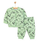 HelloBaby Basic Erkek Hayvan Desenli Eşofman Takımı Erkek Bebek
