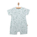 Bebetto Yenidoğan Organic Sleepy Cat Uni Kısa Tulum Unisex