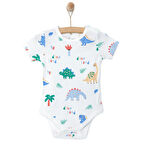 HelloBaby Hayvan Desenli Kısa Kol Body Erkek Bebek