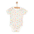 HelloBaby Hayvan Desenli Kısa Kol Body Kız Bebek
