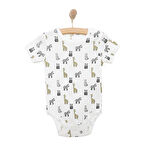 HelloBaby Desenli Kısa Kol Body Unisex