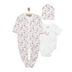 HelloBaby Kız Tulum-Body-Şapka Kız Bebek