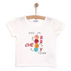 HelloBaby Basic Kiraz Baskılı Tshirt Kız Bebek