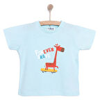 HelloBaby Basic Zürafa Desenli Tshirt Erkek Bebek