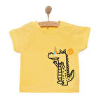 HelloBaby Basic Timsah Desenli  Tshirt Erkek Bebek