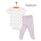 Bebetto Flowers Kız Bandana-Body-Alt Kız Bebek