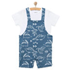 HelloBaby Erkek Şort Salopet-Tshirt Erkek Bebek