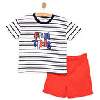 HelloBaby Motto Boy Erkek Tshirt-Şort Erkek Bebek