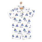 HelloBaby Little Sailor Erkek Şort Salopet Erkek Bebek