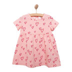 HelloBaby Basic Kız Kalp Desenli Elbise Kız Bebek