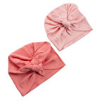 Little Plane 2li Yaprak Desenli Kız Bone Kız Bebek