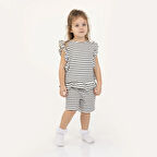 HelloBaby Rustik Kız Bluz-Şort Kız Bebek