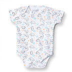 HelloBaby Erkek Bebek Kısa Body Çıtçıtlı Zarf Yaka