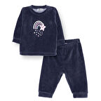 HelloBaby Yenidoğan Kadife Sweatshirt-Pa