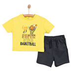 HelloBaby Varsity Erkek Tshirt-Şort Erkek Bebek