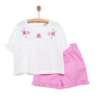 HelloBaby Little Blooms Kız Tshirt-Şort Kız Bebek