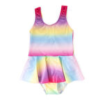 HelloBaby Degrade Desen Kum Varak Baskılı Kız Mayo Kız Bebek