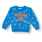 HelloBaby Uzay Baskılı Sweatshirt Erkek Bebek