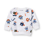 HelloBaby Erkek Bebek Sweatshirt Bisiklet Yaka Uzun Kol
