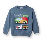 HelloBaby Erkek Bebek Basic Sweatshirt Şardonlu Bisiklet Yaka Uzun Kol