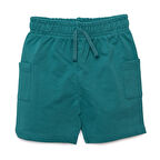 HelloBaby Erkek Bebek Basic Şort Reçme Paça İndigo