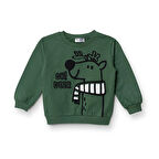 HelloBaby Erkek Bebek Sweatshirt Bisiklet Yaka Uzun Kol