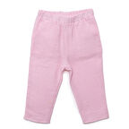 HelloBaby Kız Bebek Pantolon Müslin Reçme Paça Pembe