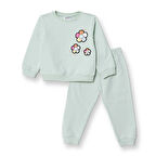 HelloBaby Kız Bebek Eşofman Takımı Motto Girl Patikli