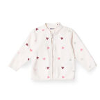 HelloBaby Kız Bebek Polar Hırka Fermuarlı Hakim Yaka Uzun Kol