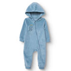 HelloBaby Erkek Bebek Polar Patiksiz Tulum Uzun Kol Ribanalı Paça