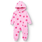 HelloBaby Kız Bebek Polar Patiksiz Tulum Uzun Kol Lastikli Paça