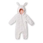 Midimod Kız Bebek Astronot Tulum Fermuarlı Uzun Kol Patikli