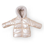 Midimod Kız Bebek Mont Çift Taraflı Fermuarlı Uzun Kol